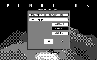 Pommitus atari screenshot